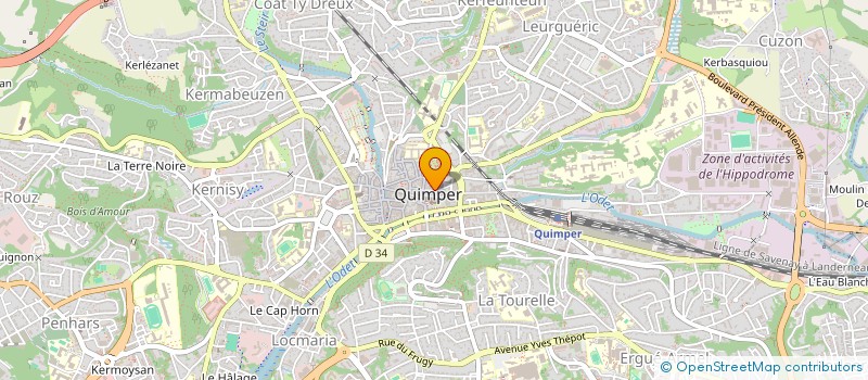 localisation de l'entreprise MONSIEUR JEAN RICORDEL à QUIMPER