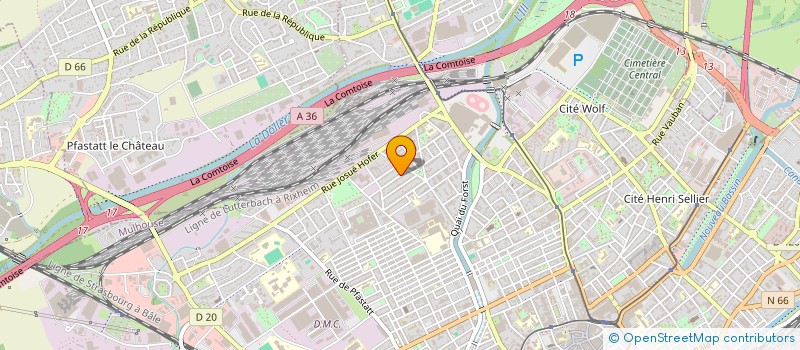 localisation de l'entreprise MONSIEUR JEAN RIESTCH  MULHOUSE