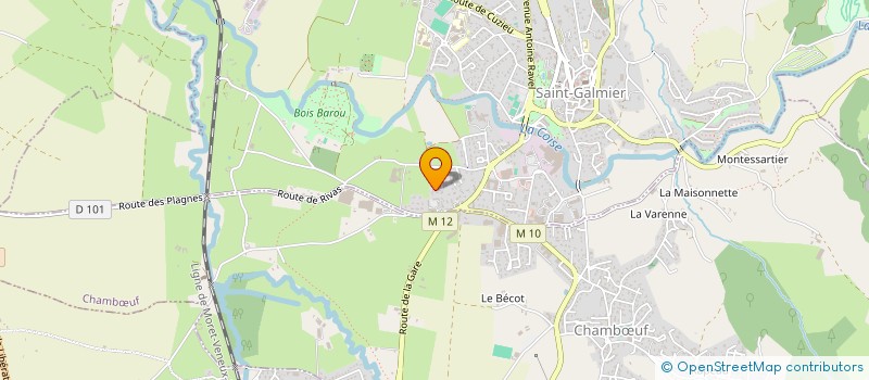 localisation de l'entreprise MONSIEUR JEAN RIEU à SAINT-GALMIER