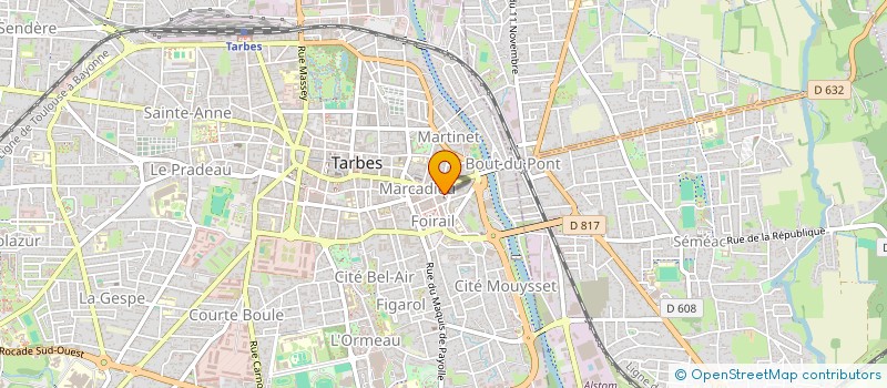 localisation de l'entreprise MONSIEUR JEAN RIEUDEBAT  TARBES