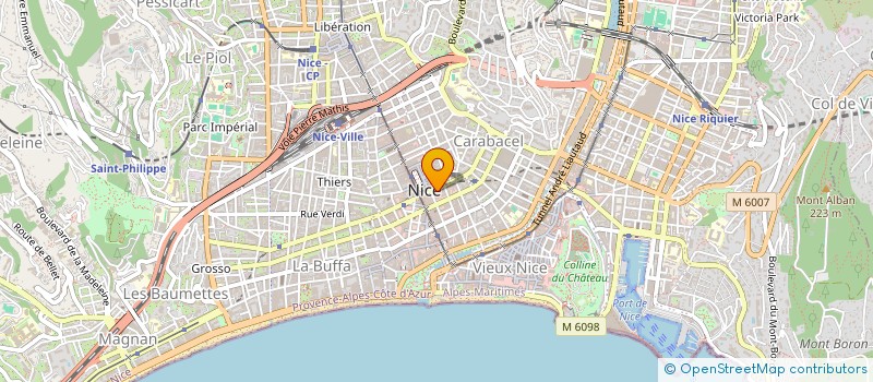 localisation de l'entreprise MONSIEUR JEAN RIGAL  NICE