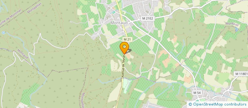 localisation de l'entreprise MONSIEUR JEAN RIGAL  MONTAUD