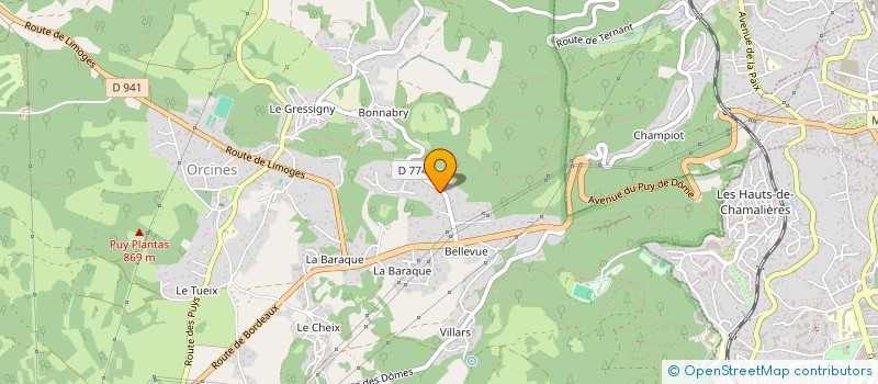 localisation de l'entreprise MONSIEUR JEAN RIGAL  ORCINES