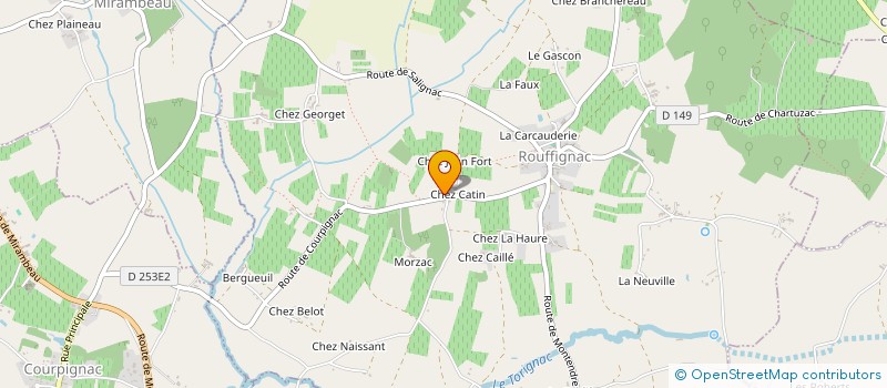 localisation de l'entreprise MONSIEUR JEAN RIGALLAUD à ROUFFIGNAC