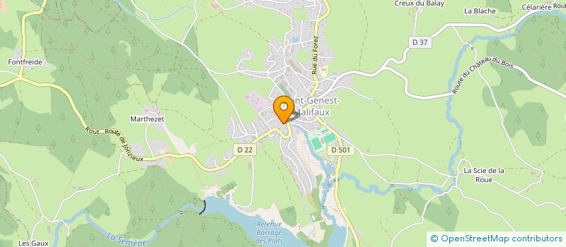 localisation de l'entreprise MONSIEUR JEAN RIGAUX  SAINT-GENEST-MALIFAUX