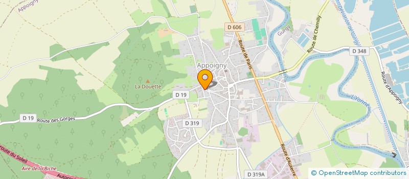 localisation de l'entreprise MONSIEUR JEAN RIGOLLET  APPOIGNY