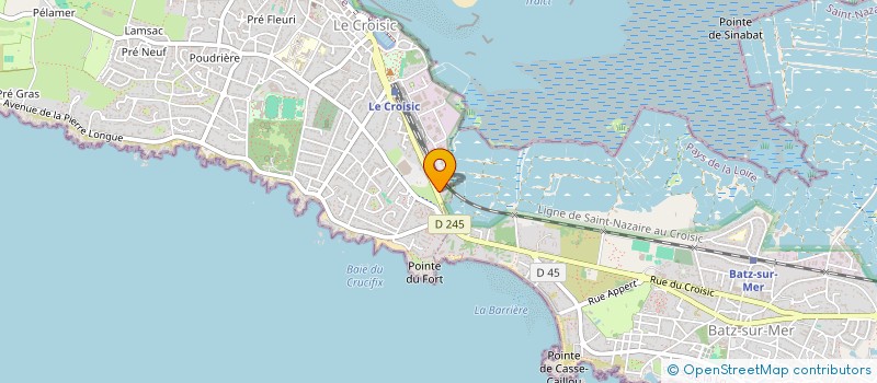 localisation de l'entreprise MONSIEUR JEAN RIO  LE CROISIC