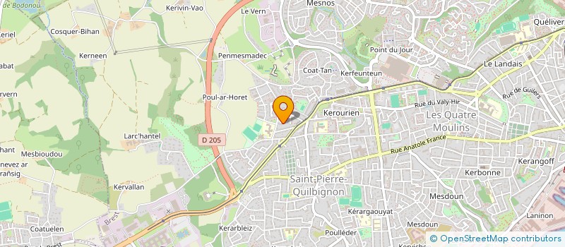 localisation de l'entreprise MONSIEUR JEAN RIOU à BREST