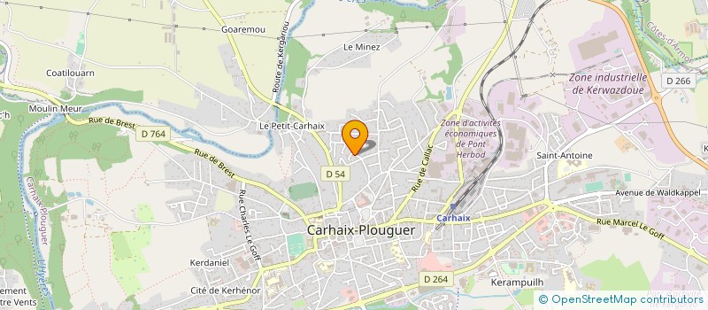 localisation de l'entreprise MONSIEUR JEAN RIOU  SAINT-HERNIN