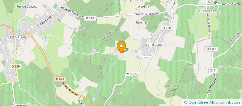 localisation de l'entreprise MONSIEUR JEAN RIVAUD  LA SAUVE