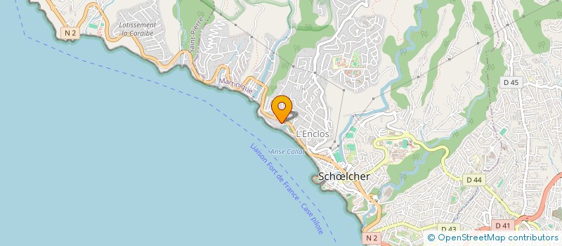 localisation de l'entreprise MONSIEUR JEAN RIVES  SCHOELCHER