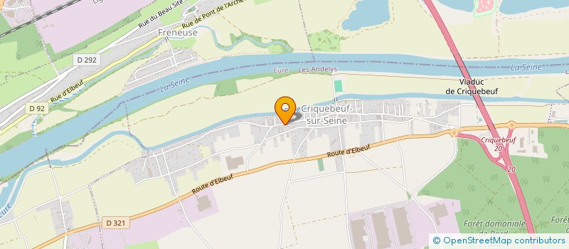 localisation de l'entreprise MONSIEUR JEAN RIVETTE  CRIQUEBEUF-SUR-SEINE