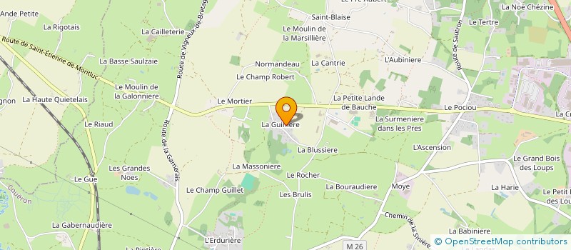 localisation de l'entreprise MONSIEUR JEAN RIVIERE à COUERON