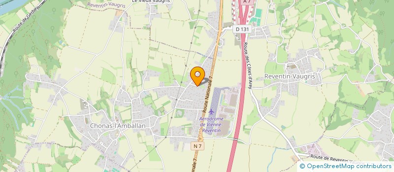 localisation de l'entreprise MONSIEUR JEAN RIVOIRE  CHONAS-L'AMBALLAN