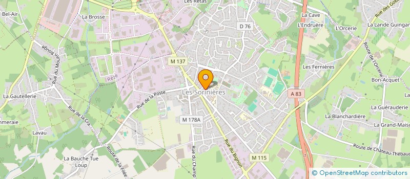 localisation de l'entreprise MONSIEUR JEAN ROBERGEAU  LES SORINIERES