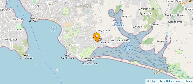 localisation de l'entreprise MONSIEUR JEAN ROBERT  BENODET