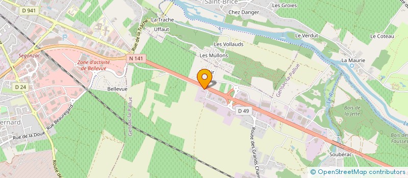 localisation de l'entreprise MONSIEUR JEAN ROBERT ANDREANI à ANGOULEME