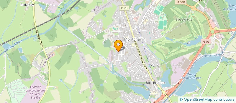 localisation de l'entreprise MONSIEUR JEAN ROBERT ANFOSSO  MONTCHANIN