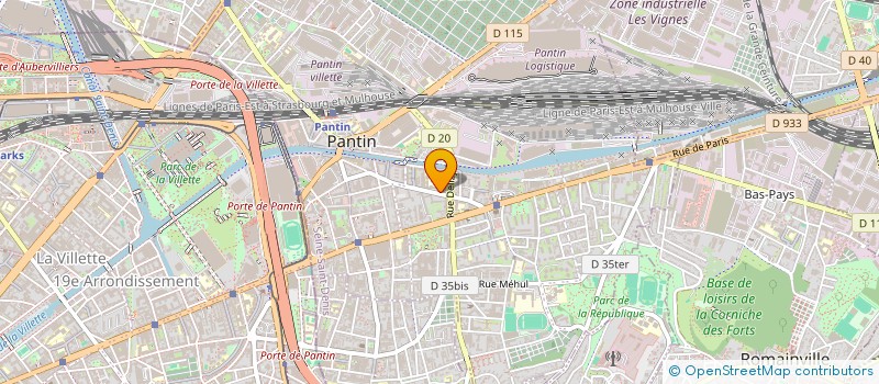 localisation de l'entreprise MONSIEUR JEAN-ROBERT BARBOTIN  PANTIN