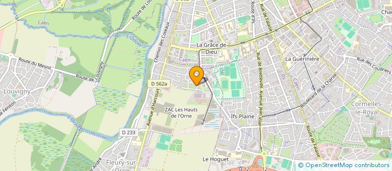 localisation de l'entreprise MONSIEUR JEAN ROBERT BORDENAVE  FLEURY-SUR-ORNE