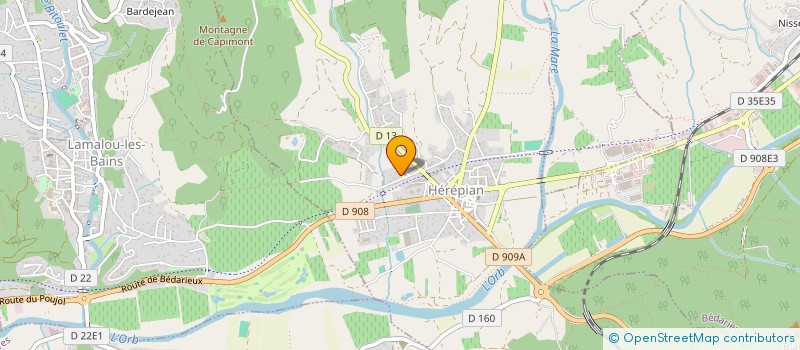 localisation de l'entreprise MONSIEUR JEAN-ROBERT CAUMETTE  HEREPIAN