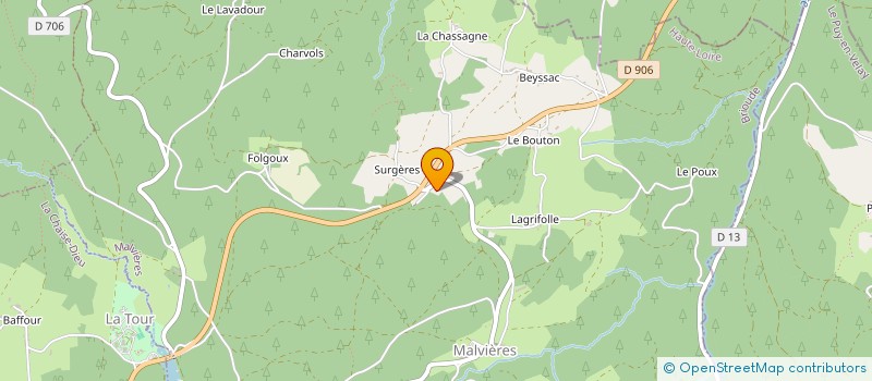 localisation de l'entreprise MONSIEUR JEAN-ROBERT CHAIZE  MALVIERES