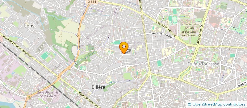 localisation de l'entreprise MONSIEUR JEAN-ROBERT FOURNIER  BILLERE