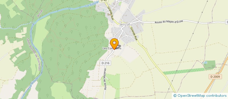 localisation de l'entreprise MONSIEUR JEAN ROBERT THILL  JENZAT