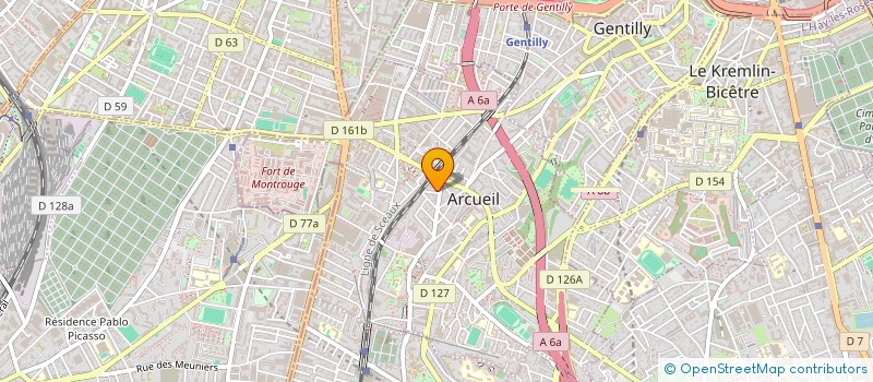 localisation de l'entreprise MONSIEUR JEAN ROBILLARD  ARCUEIL