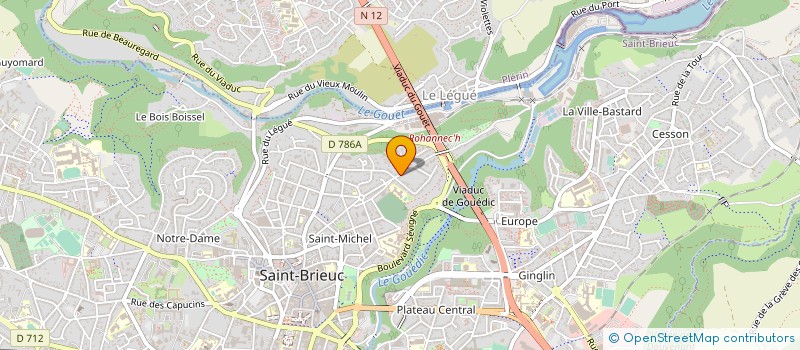 localisation de l'entreprise MONSIEUR JEAN ROBIN  SAINT-BRIEUC