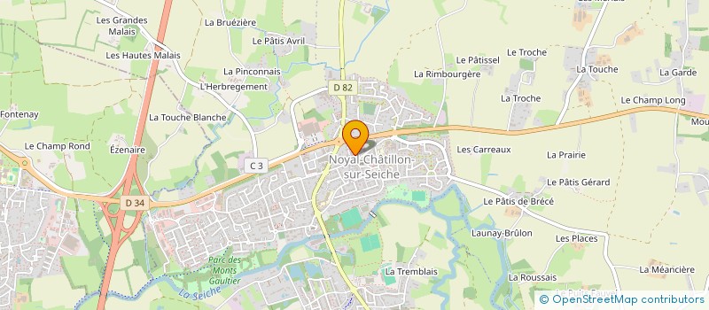 localisation de l'entreprise MONSIEUR JEAN ROBIN  NOYAL-CHATILLON-SUR-SEICHE