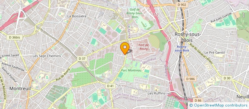 localisation de l'entreprise MONSIEUR JEAN-ROCH MILLET à MONTREUIL
