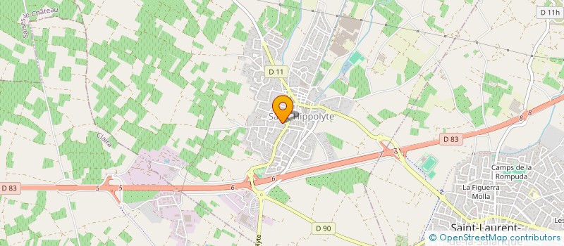 localisation de l'entreprise MONSIEUR JEAN-ROCH PONS  SAINT-HIPPOLYTE