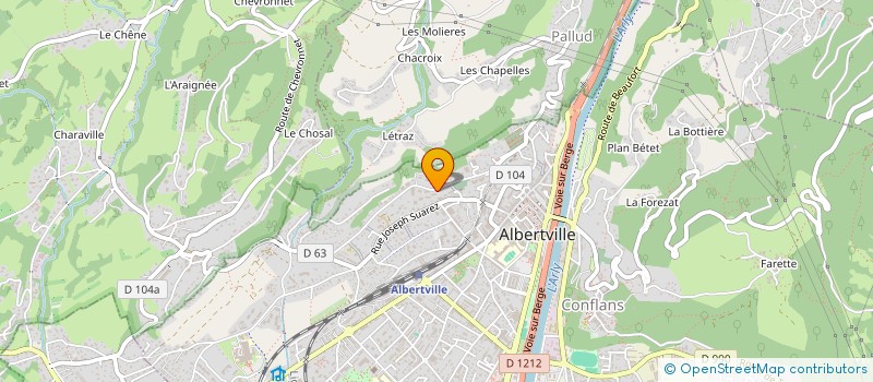 localisation de l'entreprise MONSIEUR JEAN ROCHAIX à ALBERTVILLE