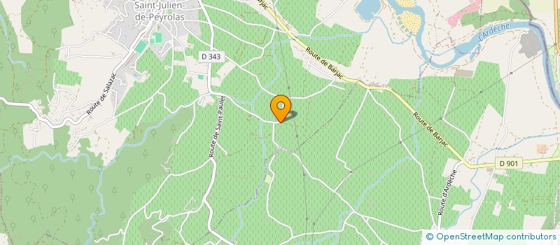 localisation de l'entreprise MONSIEUR JEAN ROCHAT  SAINT-JULIEN-DE-PEYROLAS