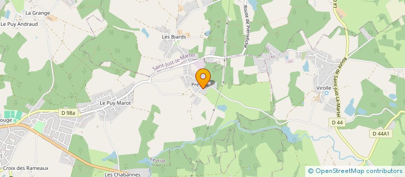 localisation de l'entreprise MONSIEUR JEAN ROCHE  FEYTIAT