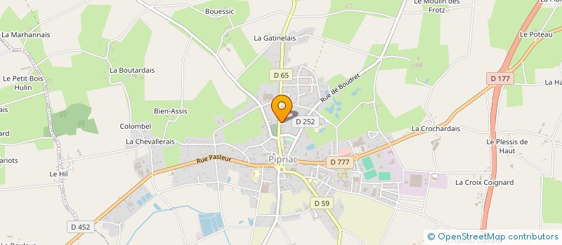 localisation de l'entreprise MONSIEUR JEAN ROCHER  PIPRIAC