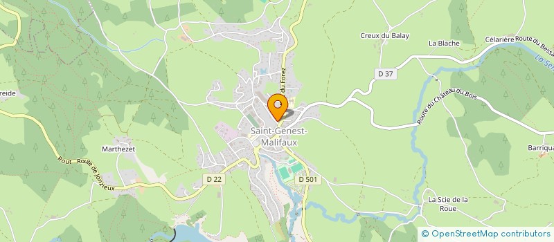 localisation de l'entreprise MONSIEUR JEAN ROCHER  SAINT-GENEST-MALIFAUX