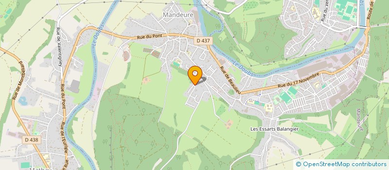 localisation de l'entreprise MONSIEUR JEAN RODESCHINI  MANDEURE