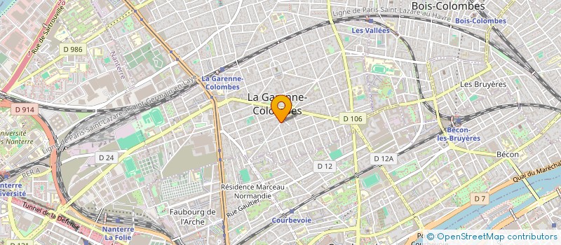 localisation de l'entreprise MONSIEUR JEAN RODOLPHE LESUEUR à LA GARENNE-COLOMBES