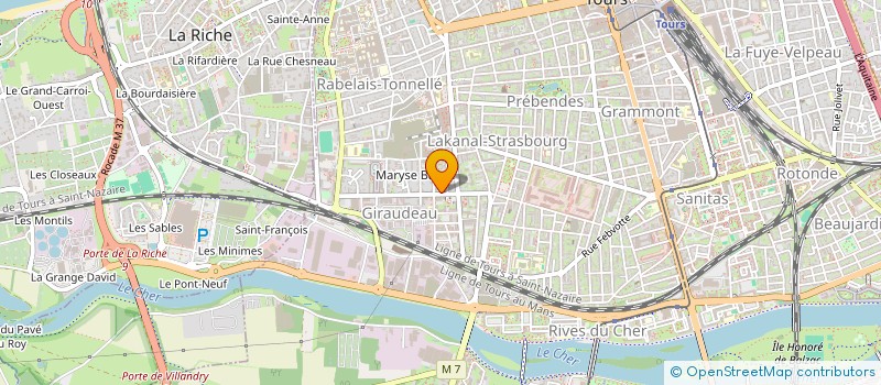 localisation de l'entreprise MONSIEUR JEAN-ROGER NGUETSA NGUEPI  TOURS