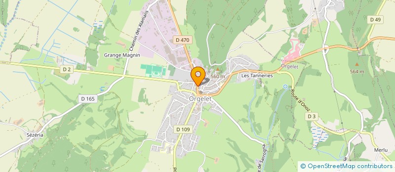 localisation de l'entreprise MONSIEUR JEAN-ROGER VACAVANT à ORGELET