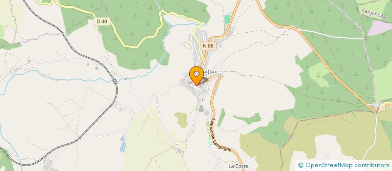 localisation de l'entreprise MONSIEUR JEAN ROGUET  PRADELLES