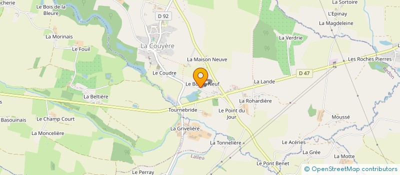 localisation de l'entreprise MONSIEUR JEAN ROLAND DE LA FONCHAIS  POLIGNE