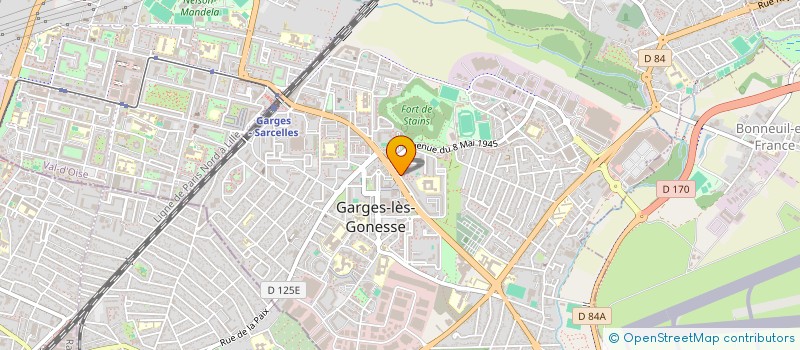 localisation de l'entreprise MONSIEUR JEAN ROLAND FORTUNE  GARGES-LES-GONESSE