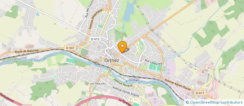 localisation de l'entreprise MONSIEUR JEAN-ROLAND JARLES  ORTHEZ