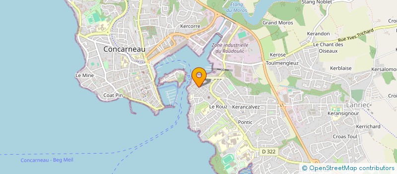 localisation de l'entreprise MONSIEUR JEAN ROLLAND à CONCARNEAU