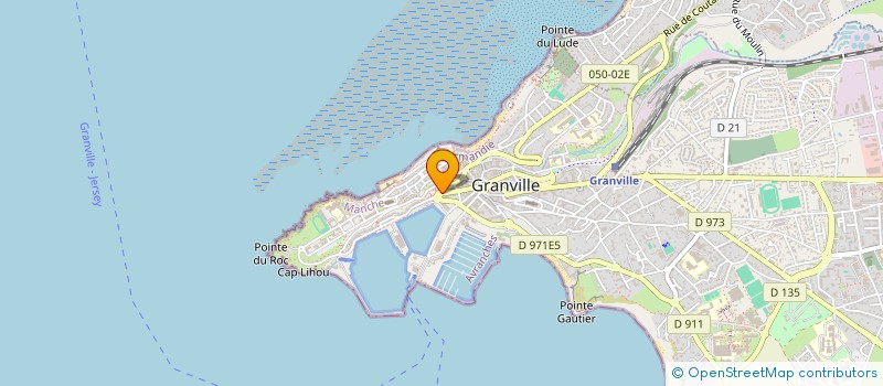 localisation de l'entreprise MONSIEUR JEAN-ROLLAND DUPUIS  GRANVILLE