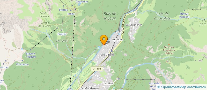 localisation de l'entreprise MONSIEUR JEAN ROLLIN  CHAMONIX-MONT-BLANC