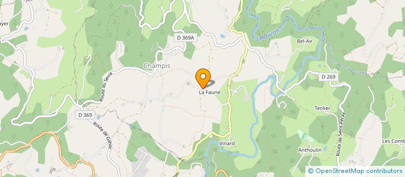 localisation de l'entreprise MONSIEUR JEAN ROMAIN  CHAMPIS